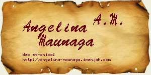 Angelina Maunaga vizit kartica